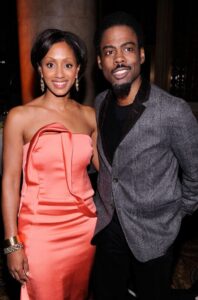 A picture of Chris Rock with his ex-wife Malaak Compton