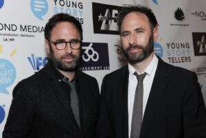 A picture of the Sklar Brothers; Randy and Jason Sklar